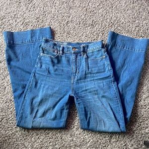 J. Crew High Waist Wide Leg Jean